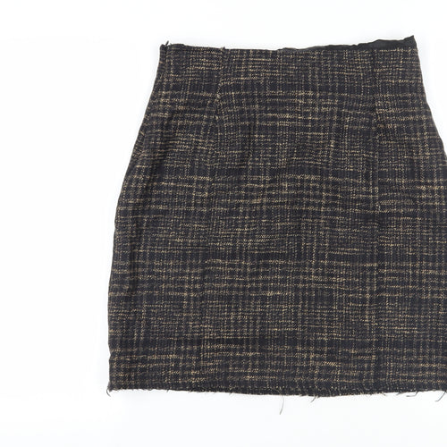 Jigsaw Women's Black Check Pencil Skirt Size 16