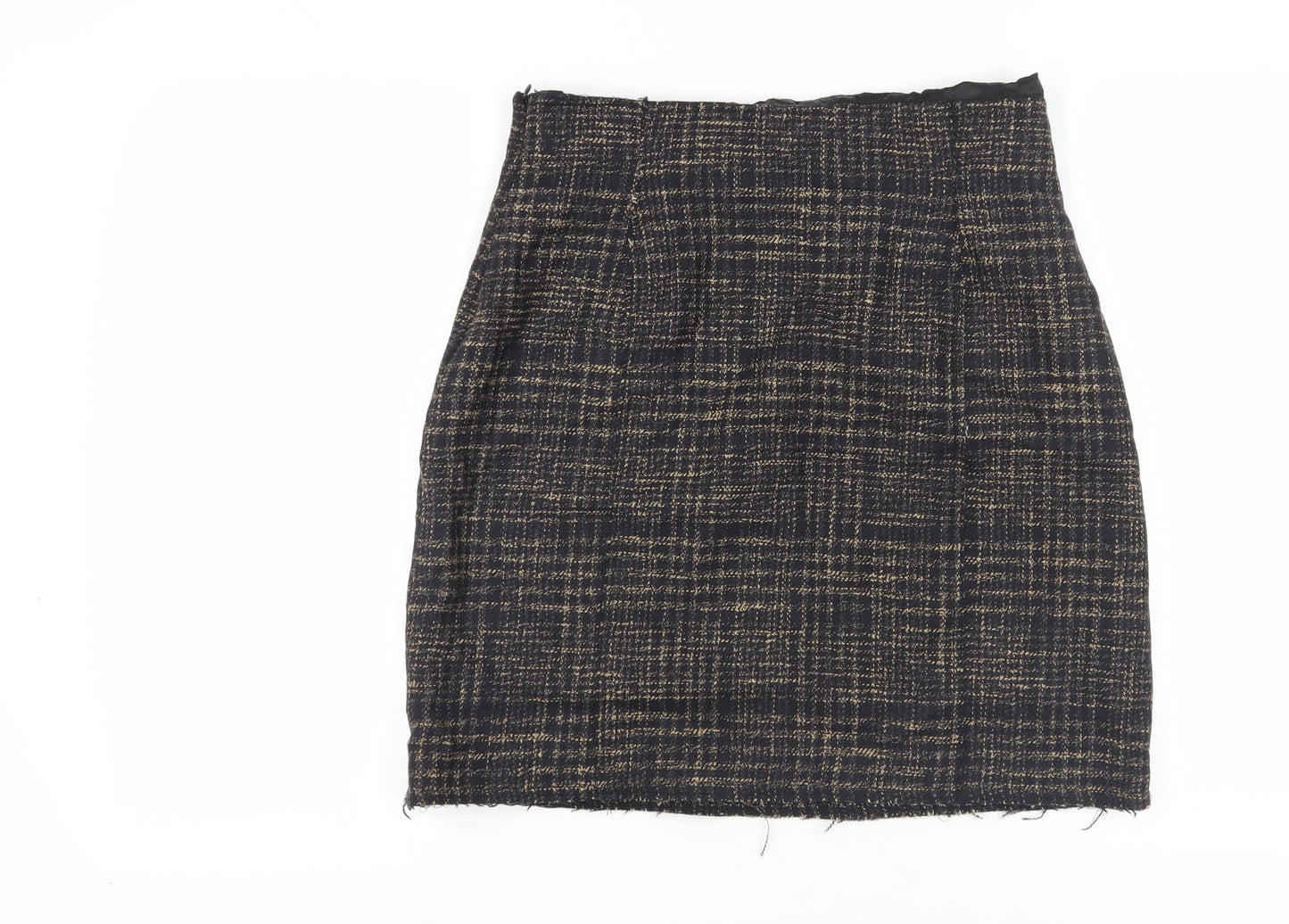 Jigsaw Women's Black Check Pencil Skirt Size 16