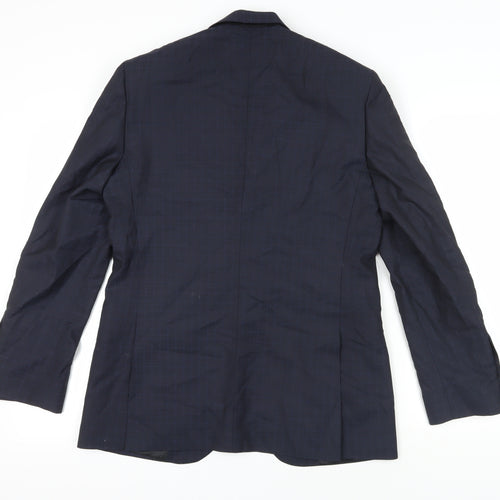 Jaeger Men's Navy Shawl Lapel Tuxedo Blazer Size 38