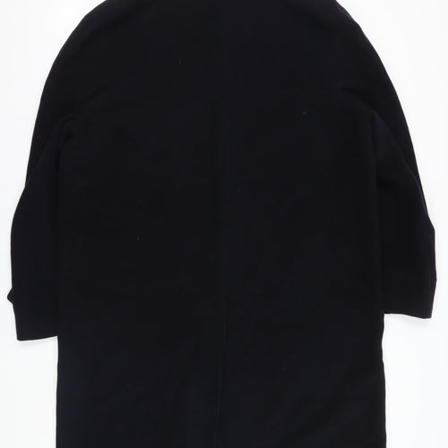 Marks and Spencer Men's Black Wool Overcoat, Size L