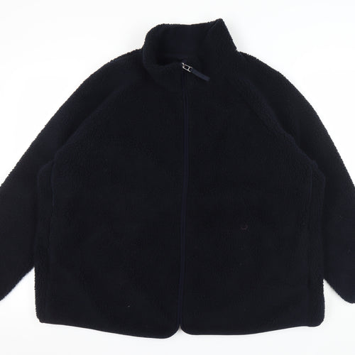 Marks and Spencer Women's Black Fleece Jacket Size 24