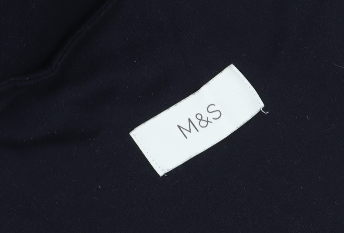 Marks and Spencer Women's Black Fleece Jacket Size 24