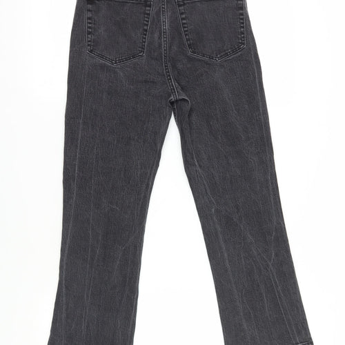 H&M Women Black Straight Jeans Size 10 Regular Stretch