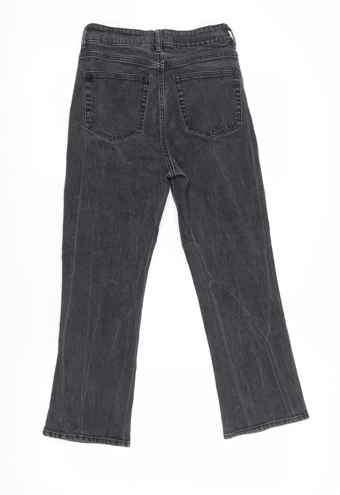 H&M Women Black Straight Jeans Size 10 Regular Stretch