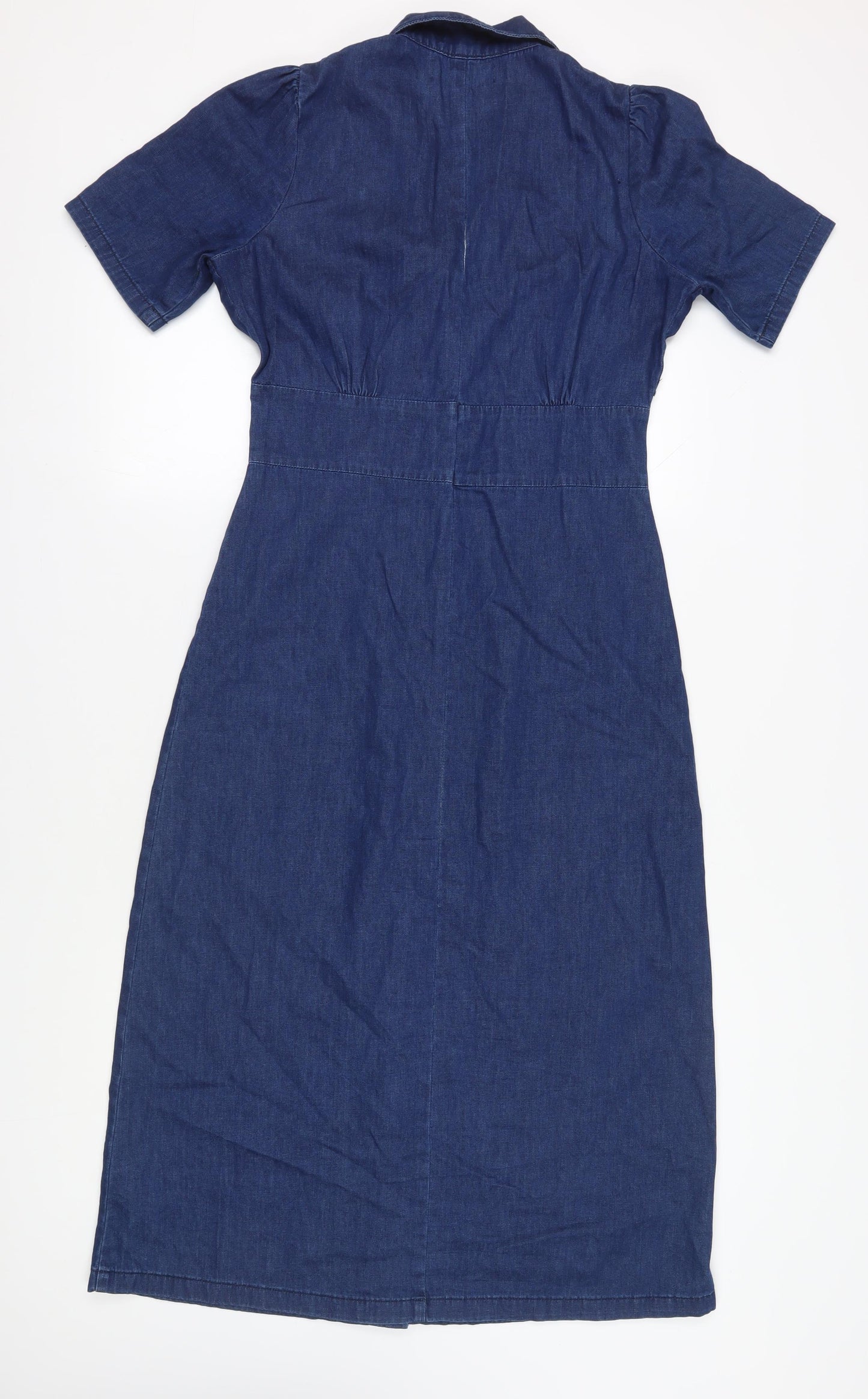 Nobody's Child Women's Blue Cotton Shirt Dress Size 10