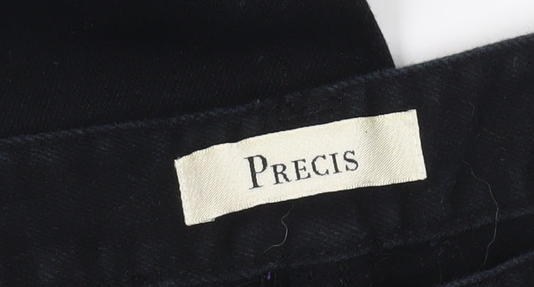 Precis Women's Black Wide-Leg Jeans, Size 14