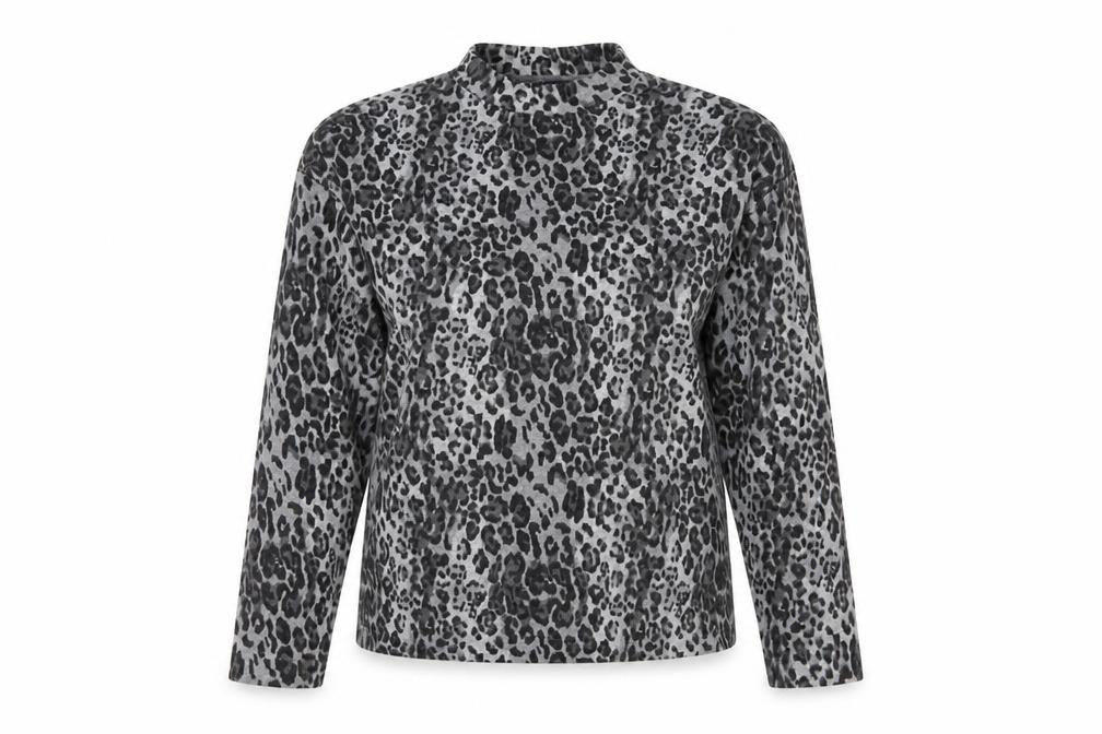 Marks and Spencer Grey Animal Print Blouse UK 12 Woman