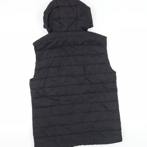 Blend Men's Black Puffer Waistcoat - Size M