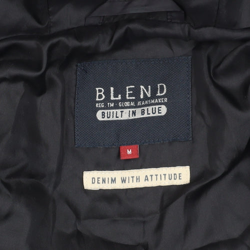 Blend Men's Black Puffer Waistcoat - Size M