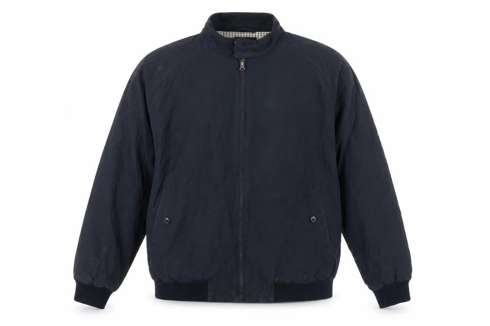 Front view of Next Men's Black Bomber Jacket L Classic Style