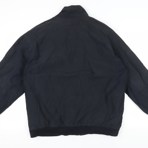 Next Men's Black Bomber Jacket L Classic Style