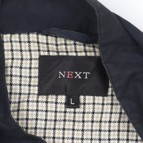 Next Men's Black Bomber Jacket L Classic Style