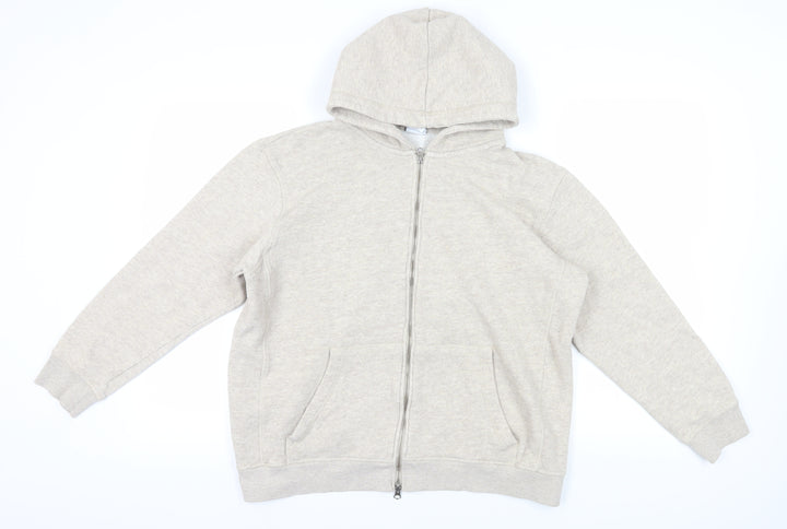 Zara Women's Beige Full Zip Hoodie Size 16