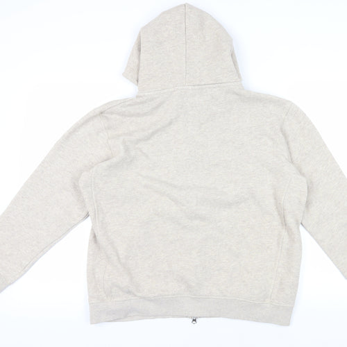 Zara Women's Beige Full Zip Hoodie Size 16