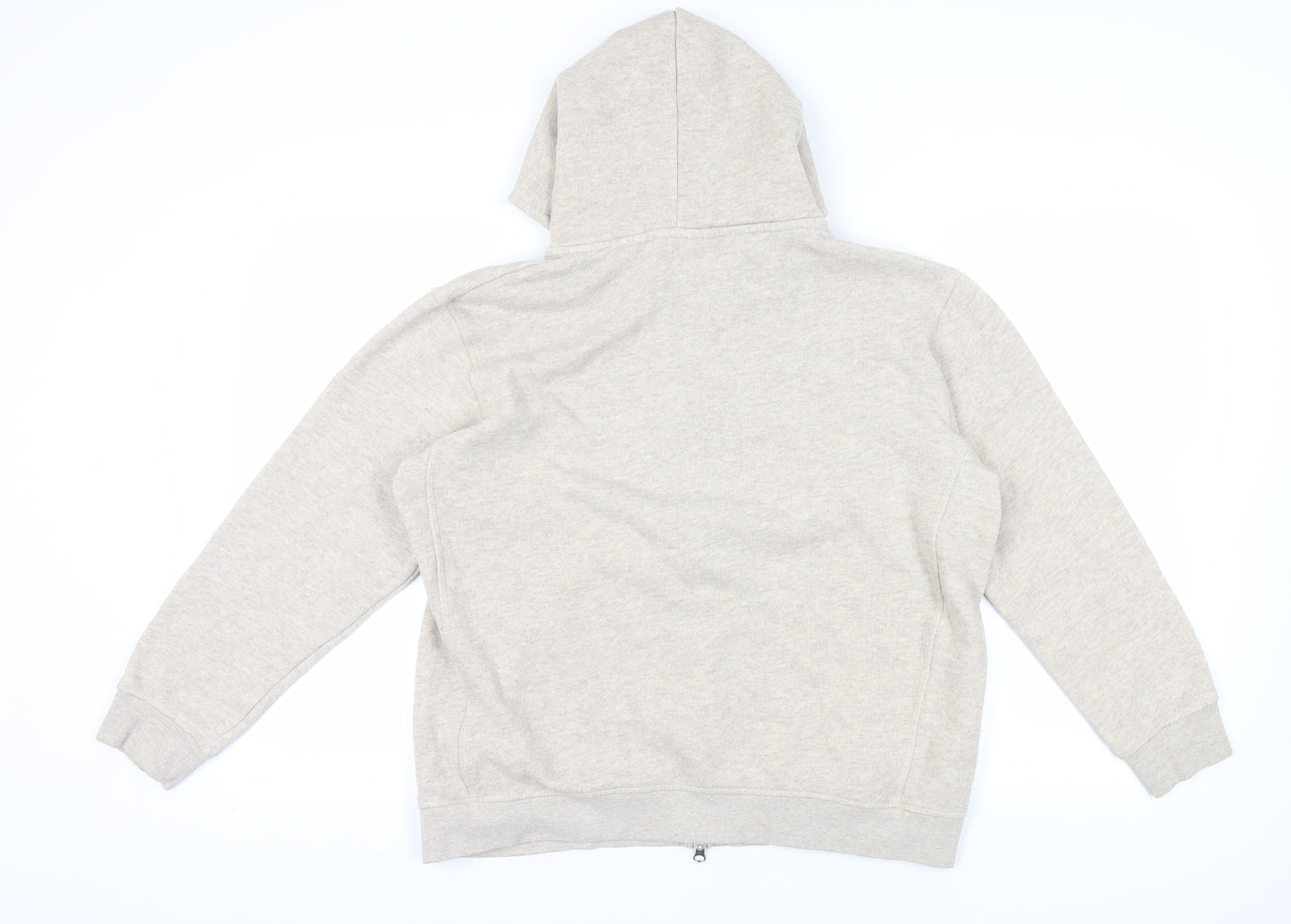 Zara Women's Beige Full Zip Hoodie Size 16