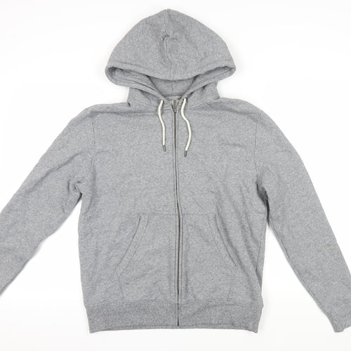 Marks and Spencer Men's Grey Full Zip Hoodie M