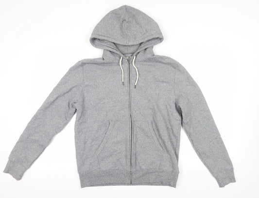 Marks and Spencer Men's Grey Full Zip Hoodie M