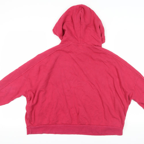 River Island Women’s Pink Pullover Hoodie, Size L