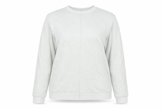 Front view of ASOS Women's Ivory Pullover Sweatshirt, M, Casual