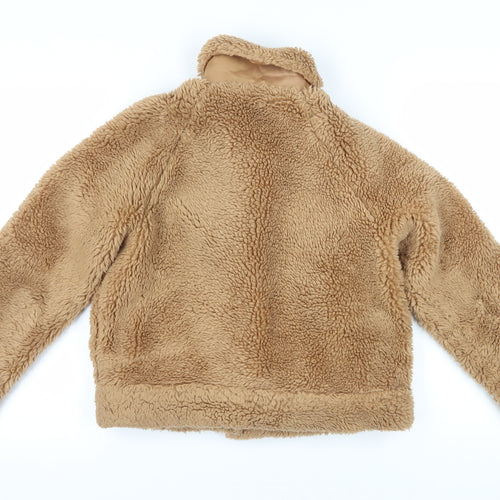 Missguided Women's Beige Bomber Jacket Size 8