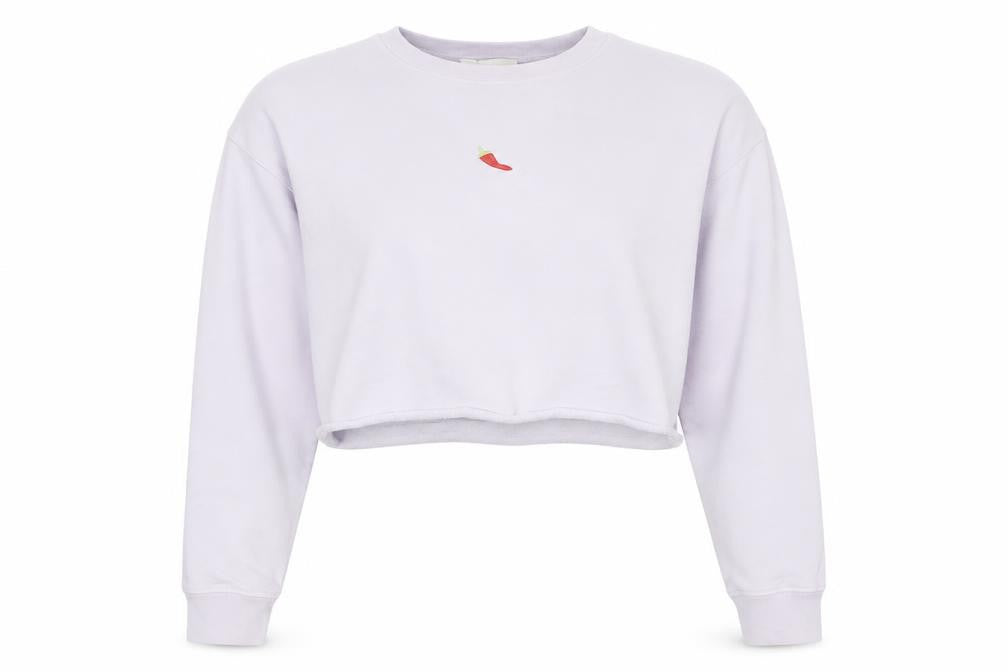 Front view of Topshop Women's Ivory Pullover Sweatshirt, size 8