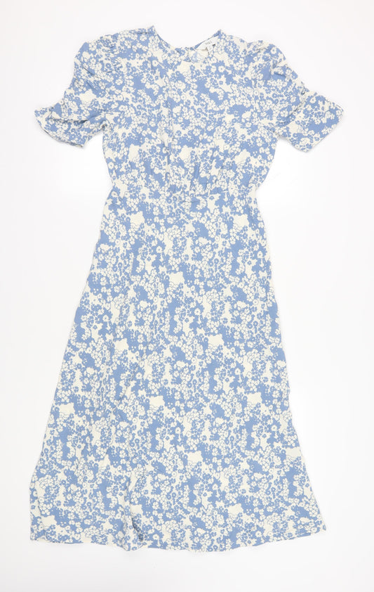 Marks and Spencer Women's Blue Floral Midi Dress