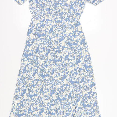 Marks and Spencer Women's Blue Floral Midi Dress