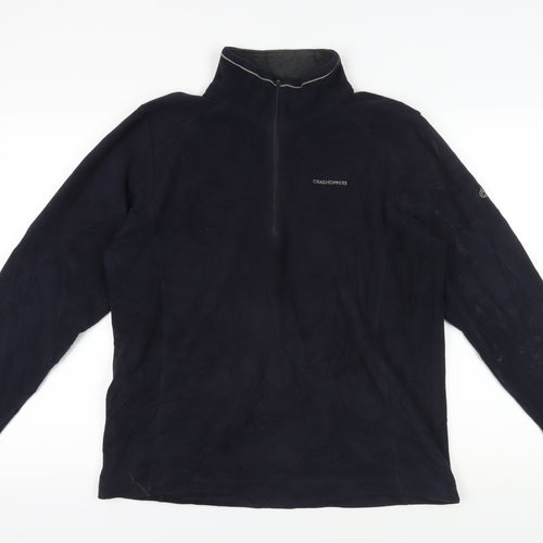 Craghoppers Men's Blue Fleece 1/2 Zip Pullover, Size M