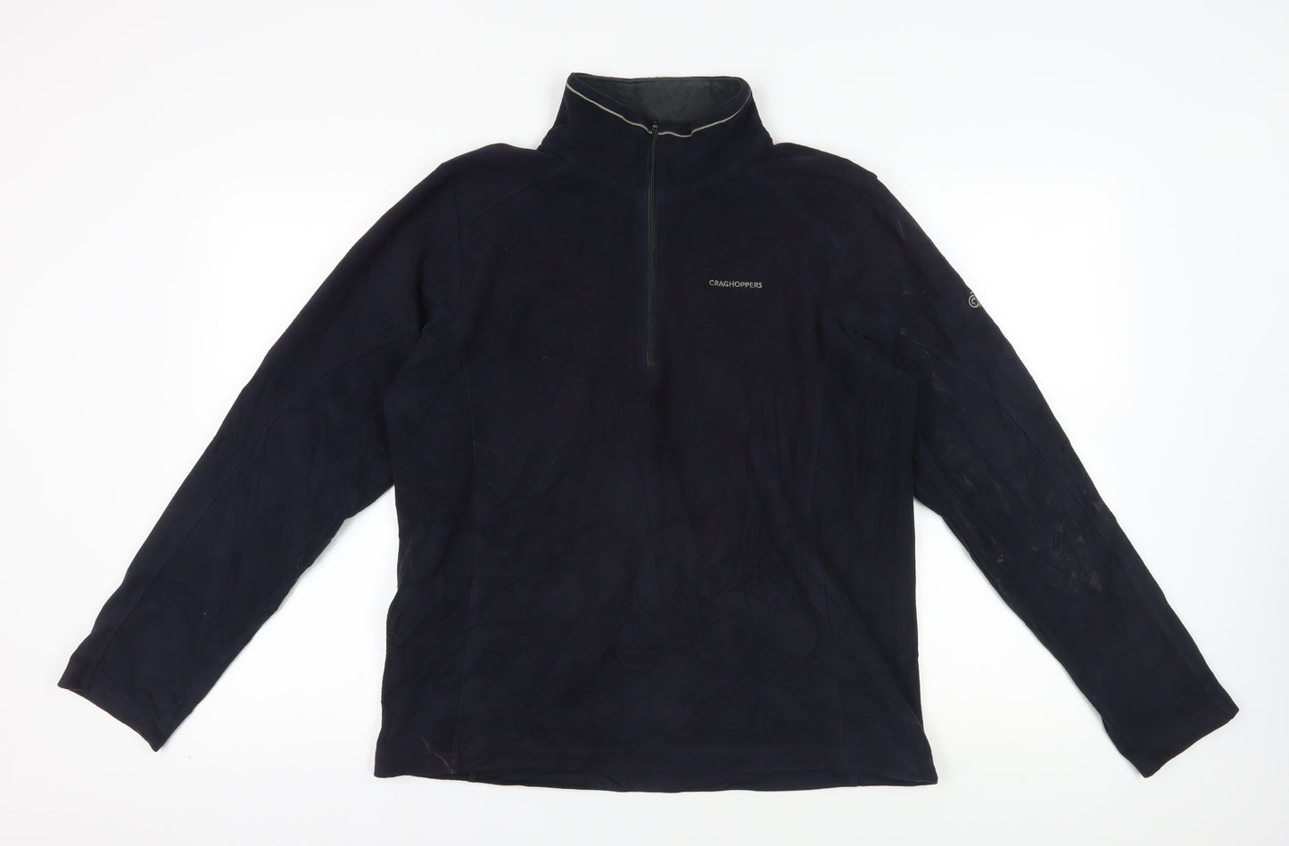 Craghoppers Men's Blue Fleece 1/2 Zip Pullover, Size M