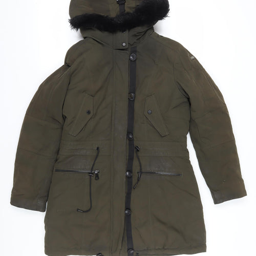 Marc New York Women's Green Parka Coat S