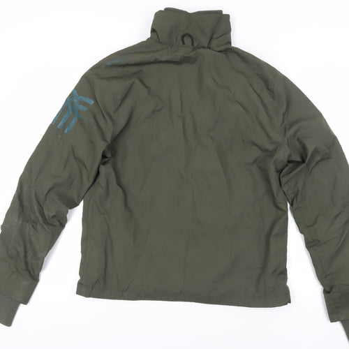 Fenchurch Men's Green Zip Jacket M - Stylish Windbreaker
