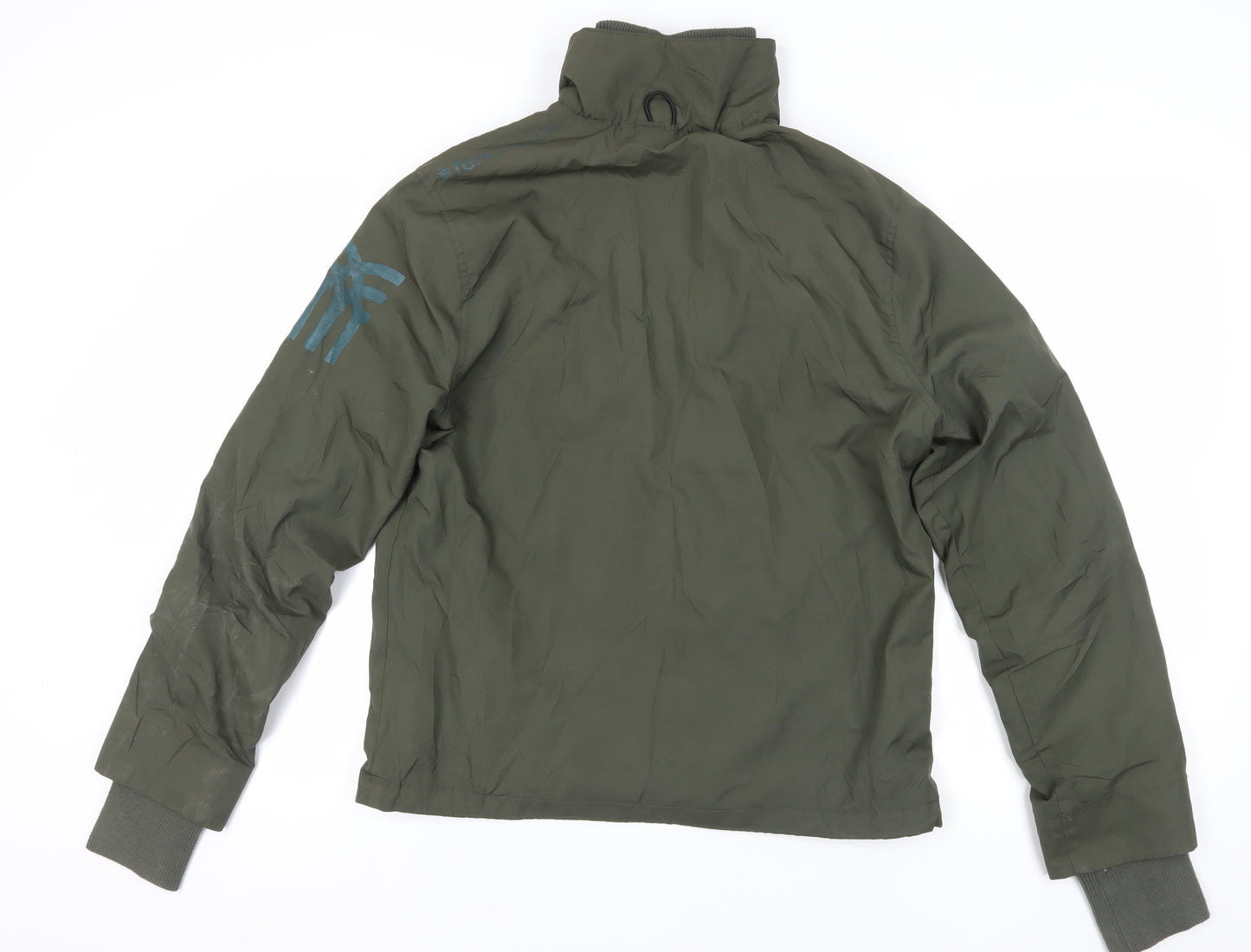 Fenchurch Men's Green Zip Jacket M - Stylish Windbreaker