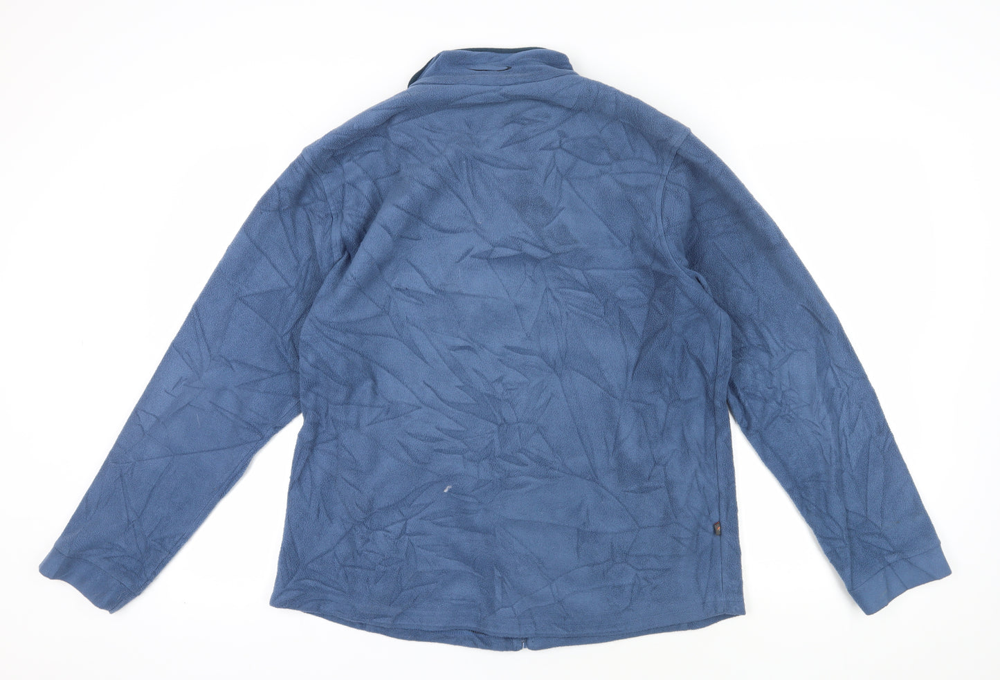 Mountain Life Men's Blue Fleece Full Zip Jacket L