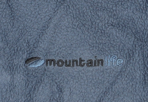 Mountain Life Men's Blue Fleece Full Zip Jacket L