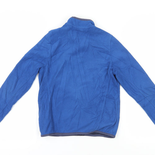 Decathlon Boys Blue Polyester Jacket 10-11Y - Full Zip Winter Casual