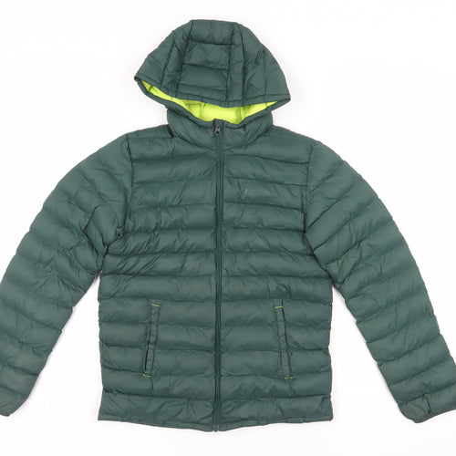 Mountain Warehouse Boys Green Puffer Jacket, 11-12 Years