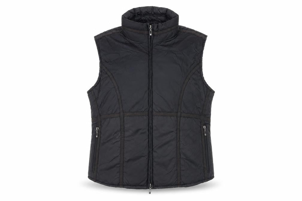Sapphire Sky Black Gilet Women's M/L Casual Zip