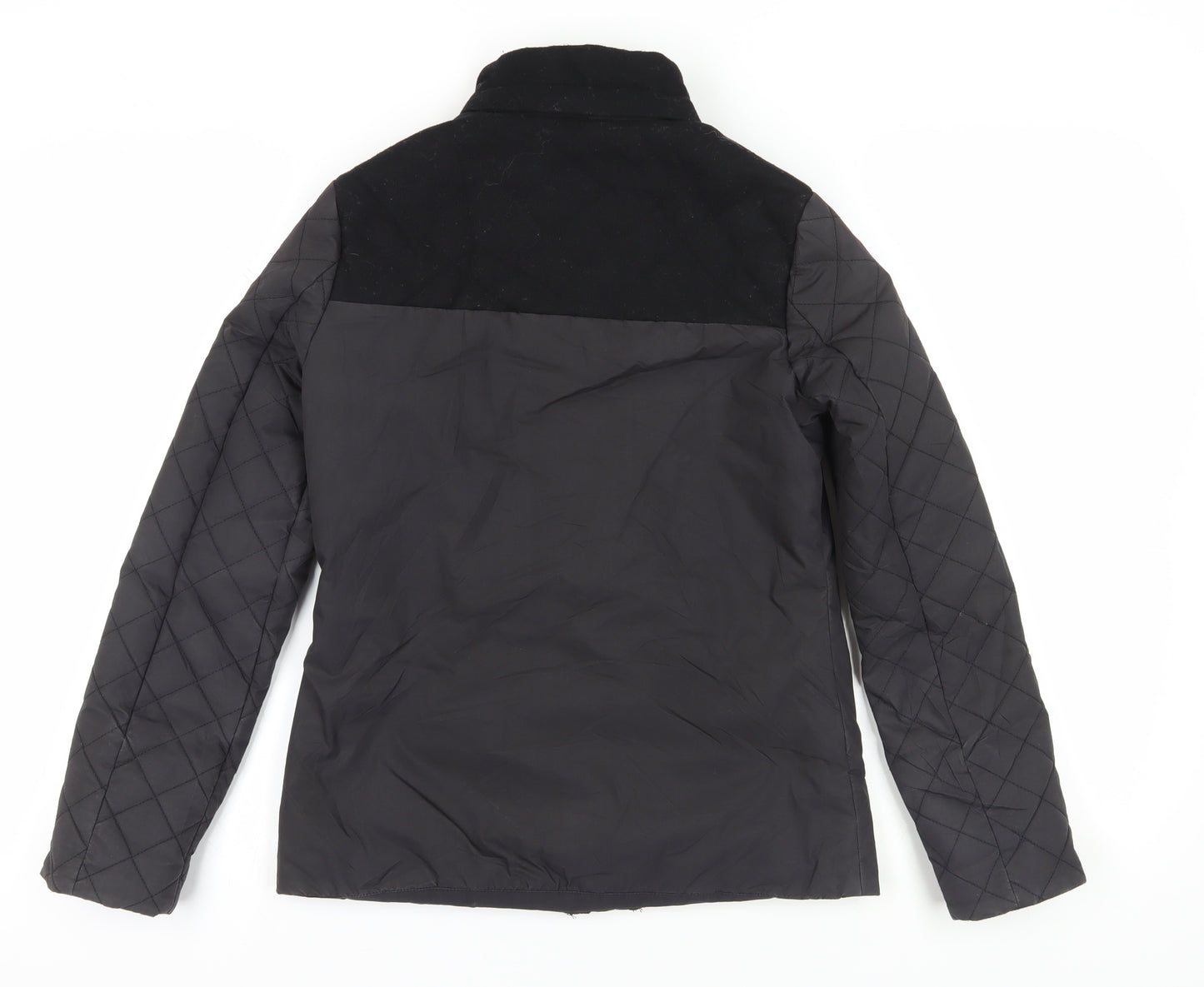Jack Wills Women's Black Quilted Jacket, Size 6