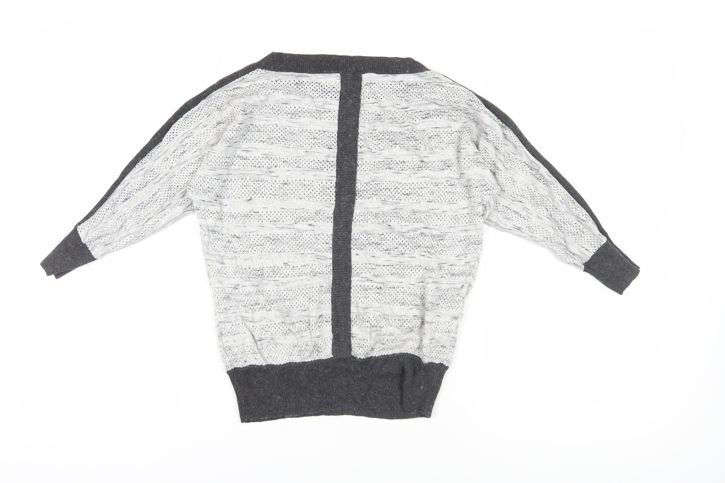 Firetrap Women's Grey Open-Knit Cardigan XS Casual