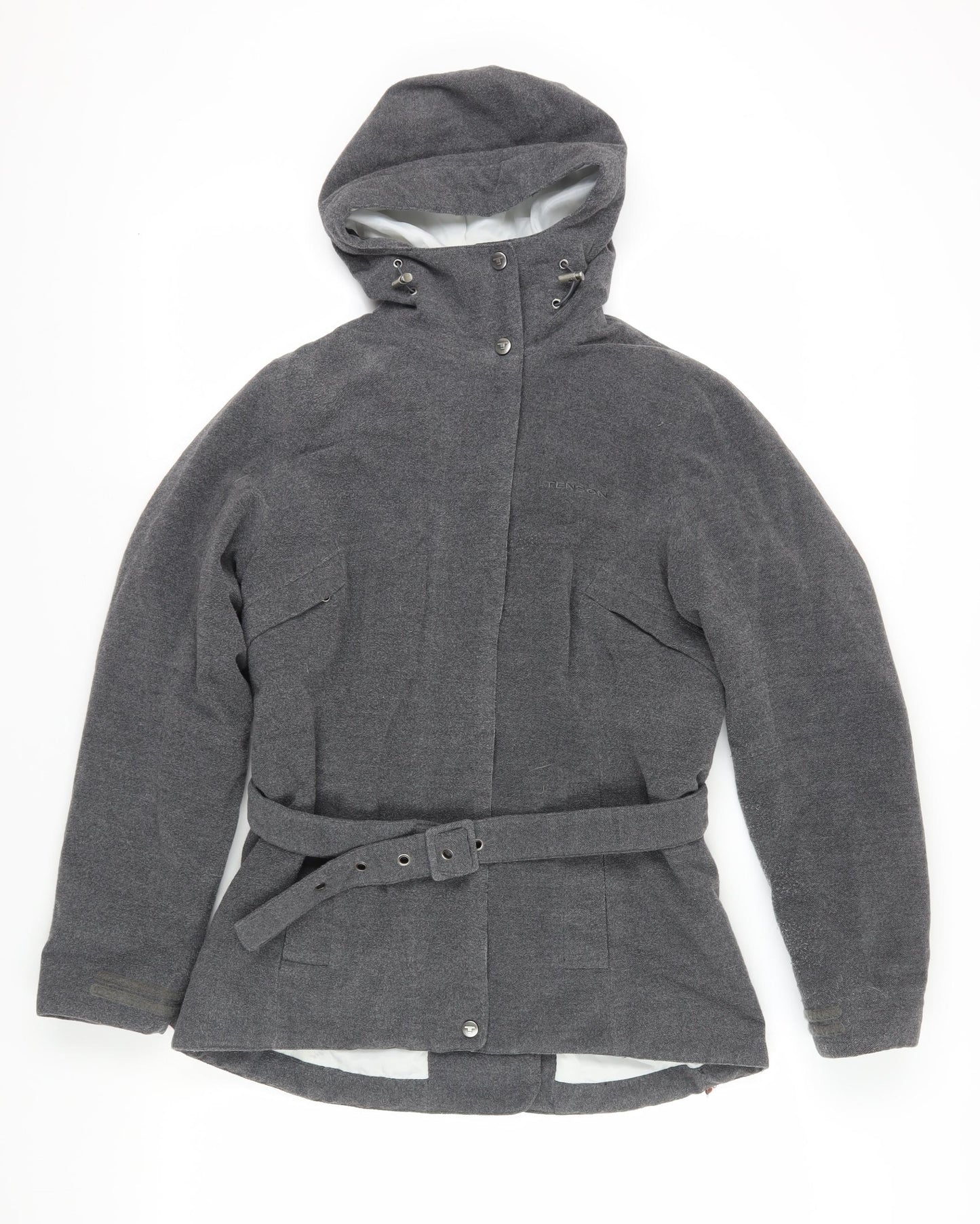 Tenson Women's Grey Parka Jacket Waterproof Size 6
