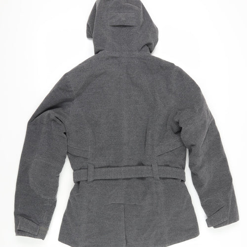 Tenson Women's Grey Parka Jacket Waterproof Size 6