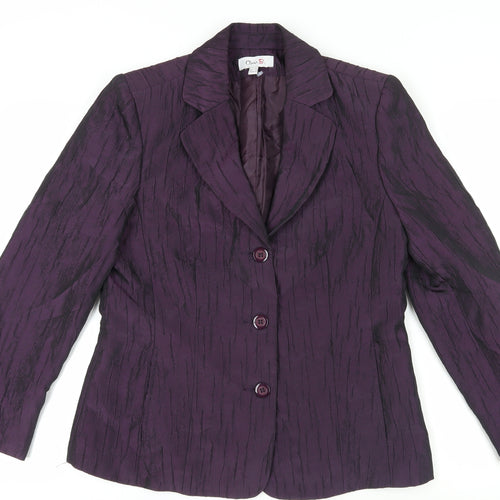 Oscar B. Women's Purple Blazer Size 14 Formal