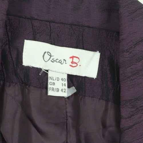 Oscar B. Women's Purple Blazer Size 14 Formal