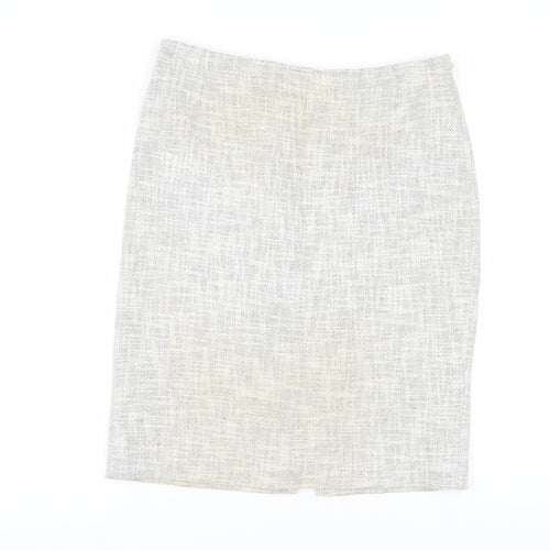 Hobbs London Women's Ivory Pencil Skirt Size 14