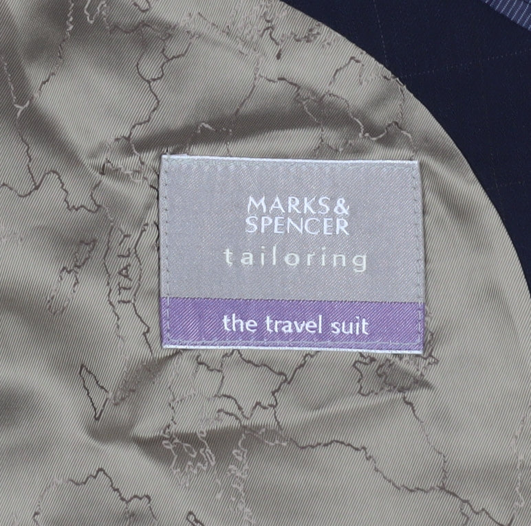 Marks and Spencer Men's Blue Blazer M 40 Travel Suit