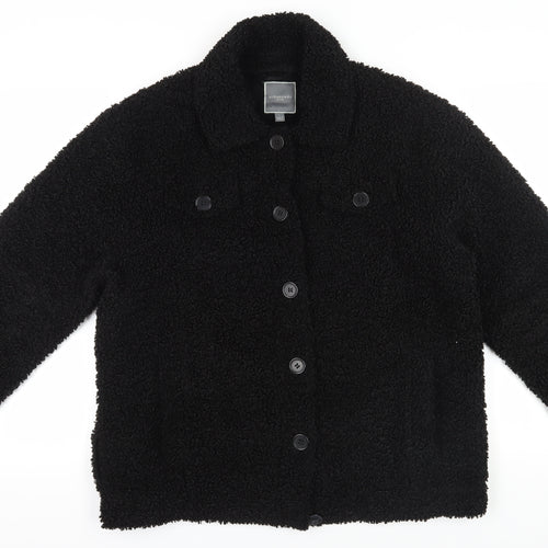 Urbancode London Women's Black Jacket L, Mid-Length Casual