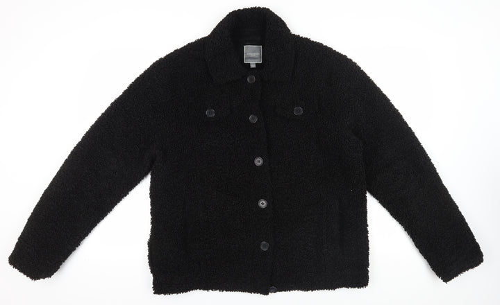 Urbancode London Women's Black Jacket L, Mid-Length Casual