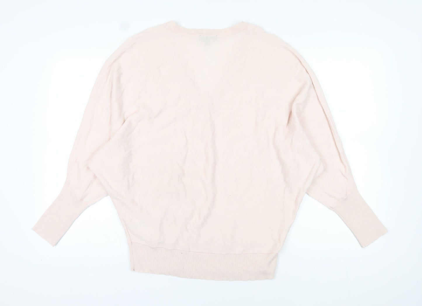 Phase Eight Women's Pink V-Neck Jumper, Size L, Casual Knit