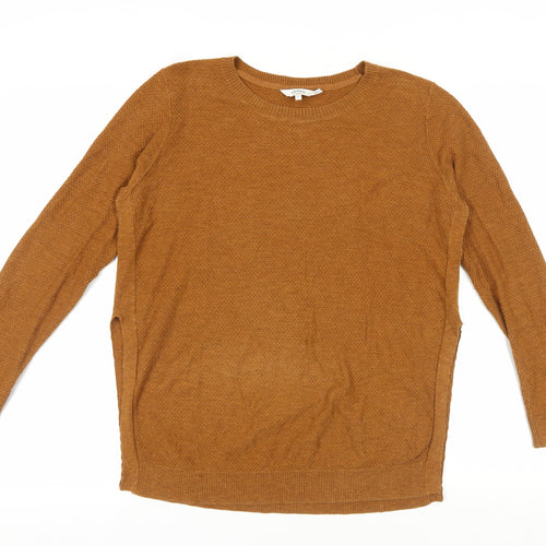 FatFace Women's Brown Size 12 Cotton Pullover Jumper