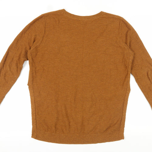 FatFace Women's Brown Size 12 Cotton Pullover Jumper